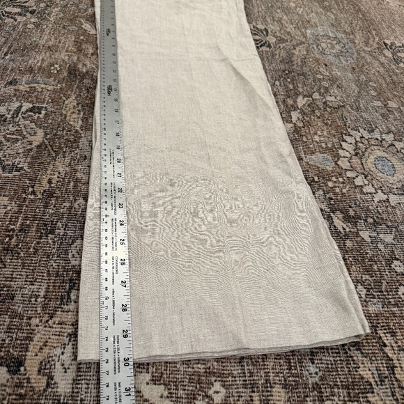 J. Crew Wide-leg Essential pant in linen • size 4 • NWT • BW528 • Flax - Picture 13 of 15